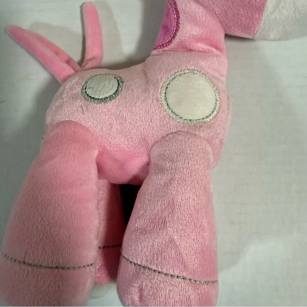 EUC Blankets & Beyond Pink Plush Giraffe Super Soft And Luxurious 10 Inch Lovie